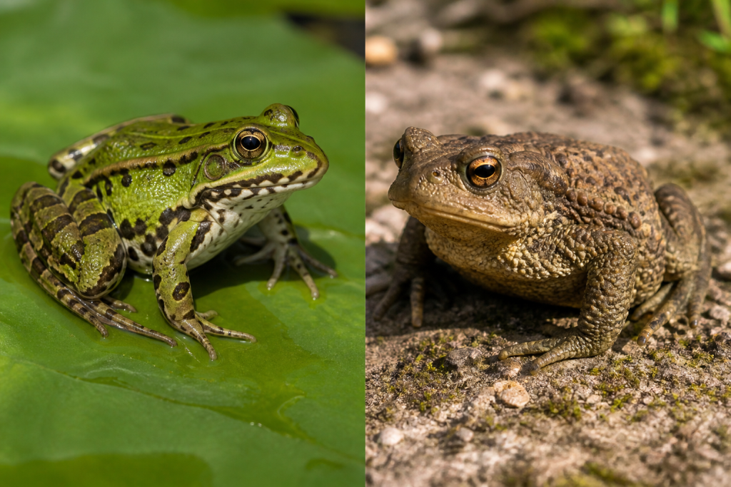 Quelle est la différence entre la grenouille et le crapaud ?